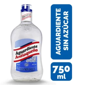 AGUARDIENTE ANTIOQUEO SIN AZUCAR 750 ML