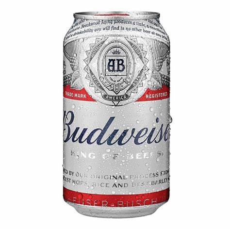 CERVEZA BUDWERSER LATA 12 OZ.