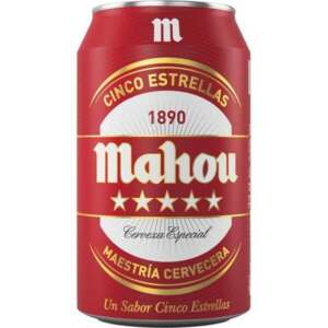 CERVEZA MAHOU 5 ESTRELLA LATA 33 CL