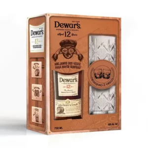 WHISKY DEWARS 12 AOS 750 ML + VASO