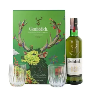 GLENFIDDICH 12 AOS +VASOS