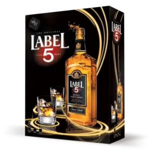 LABEL 5 CLAS BLACK VASOS 70 CL