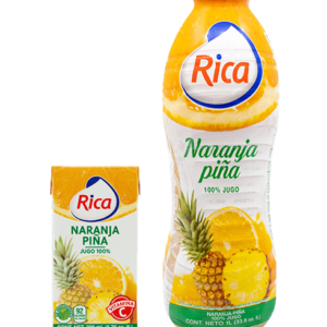 JUGO RICA NARANJA Y PIA 1 L.