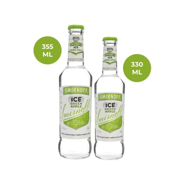 SMIRNOFF ICE GREEN APPLE 355 Y 330 ML